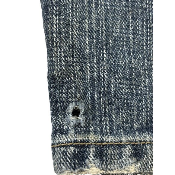 Vtg Ecko Unltd Jeans Sz. 32 Med. Blue Wash Denim Patch Y2K Baggy Fit  Red Hook - Picture 3 of 16